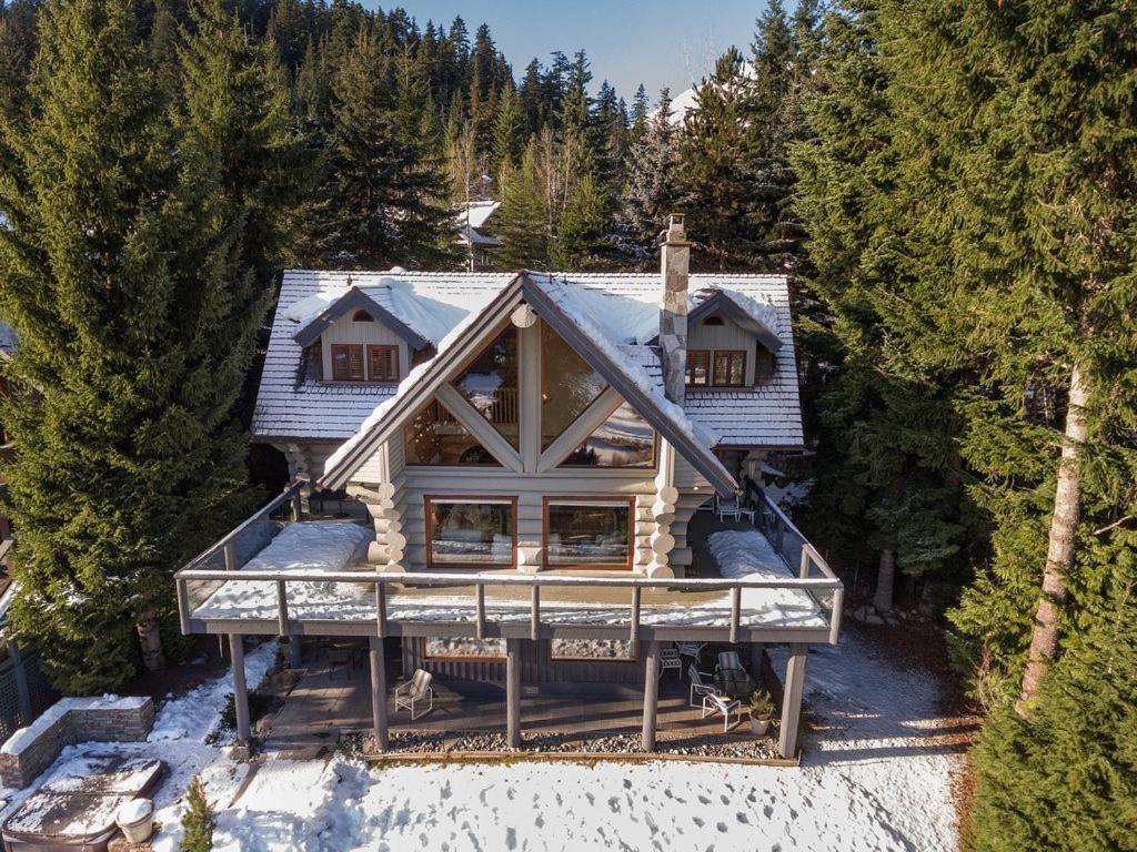 Beautiful 5 Bedroom Log Home With Spectacular Views Whistler Exterior foto